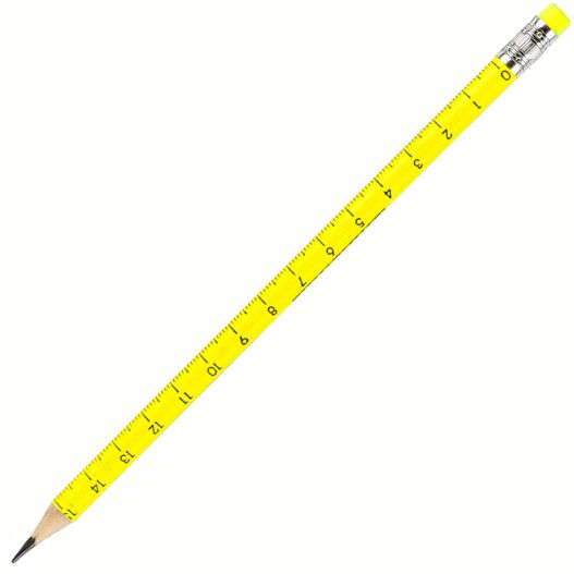 Pencil HB CENTRUM sharpened, round shape, with eraser, wooden