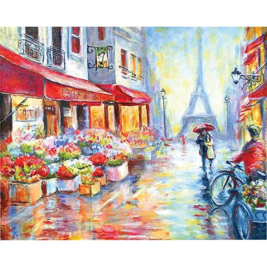 Acrylic paints & canvas pictures painting by number 