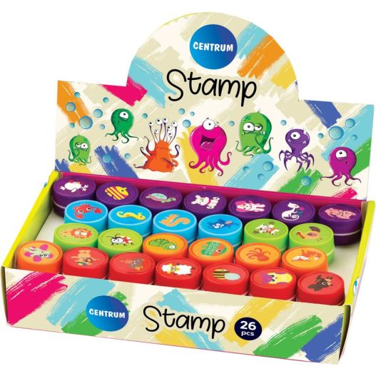 Small round stamp for kids (assorted)