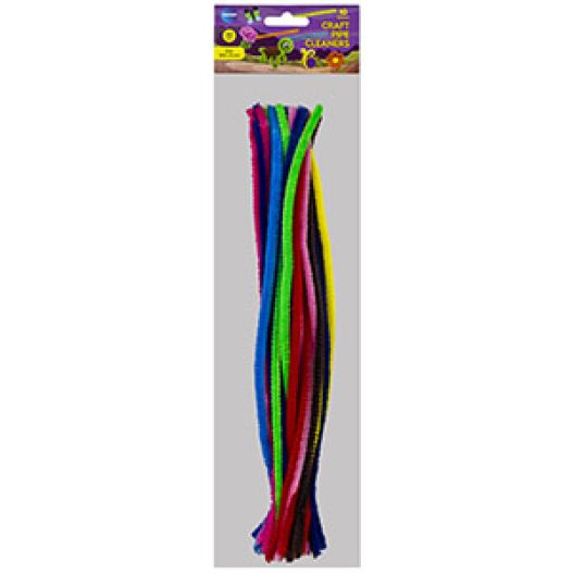 Craft pipe cleaners 30pcs, mixed colours / OPP bag