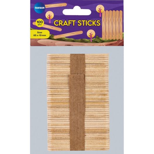 Flat sticks wood 100pcs