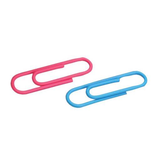 Paper clips 28mm 100pcs. round, colored