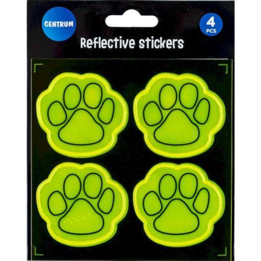 Set: reflective sticker “Paw” 4pcs 50mm