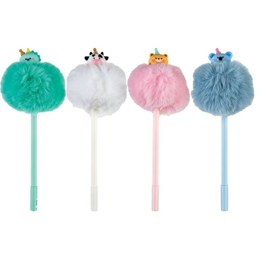 Ball pen blue “Party Pompon” ink 0.7mm  