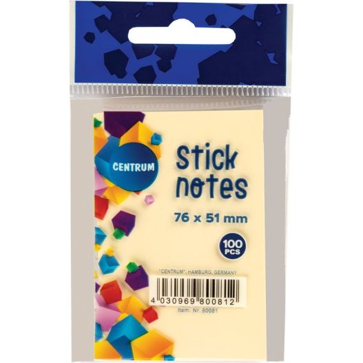 Stick notes 51*76mm 100sh. (light yellow)