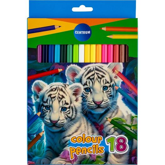 Color pencils 18col. ZOO long size /paper box