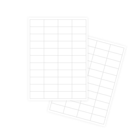 Self-adhesive white labels FOROFIS 48.5x25.4mm A4 100sh.