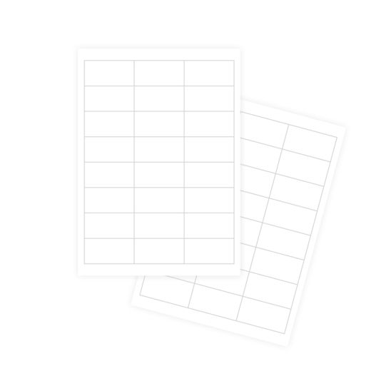 Self-adhesive white labels FOROFIS 64.6x33.8mm A4 100sh.