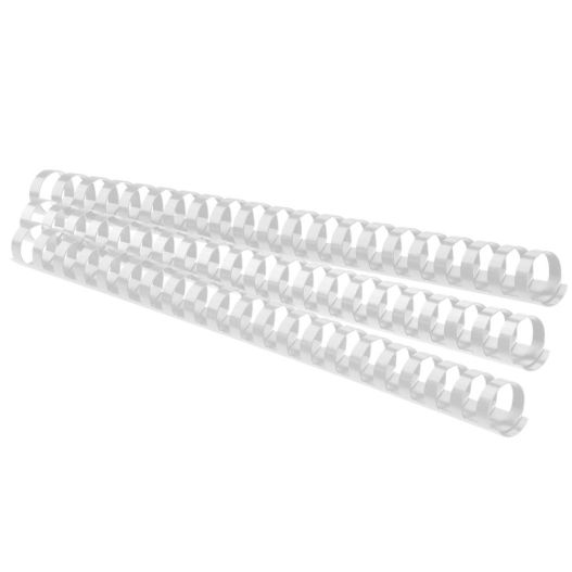 Binding comb 20mm 175sheets FOROFIS white 100pcs plastic