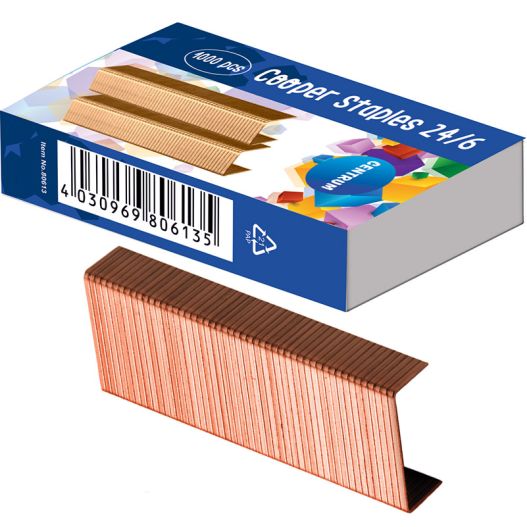 Staples copper Nr.24/6 1000pcs.