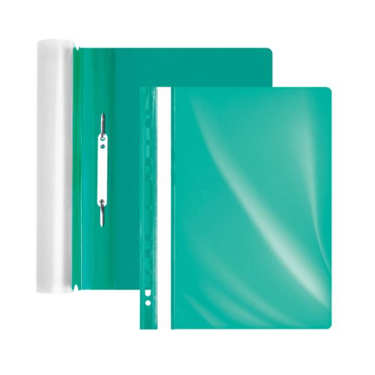 Clip file with perforation A4 FOROFIS 0.13/0.17mm with perforation (green matt) PP