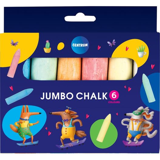 Мелки 6цв. JUMBO ZOO