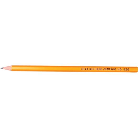 Pencil HB CENTRUM sharpened, wooden, yellow