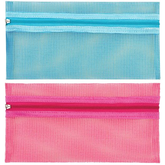 Envelope with zipper 
