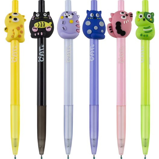 Ball pen retractable “Cat” blue ink 0.5mm
