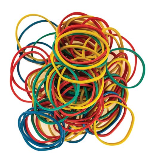 Gumijas naudai 1000g diam.40mm (80%lateks) asorti