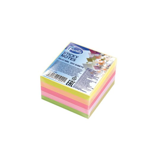 Stick notes FOROFIS 51x51mm 300sh. (5 neon col.)