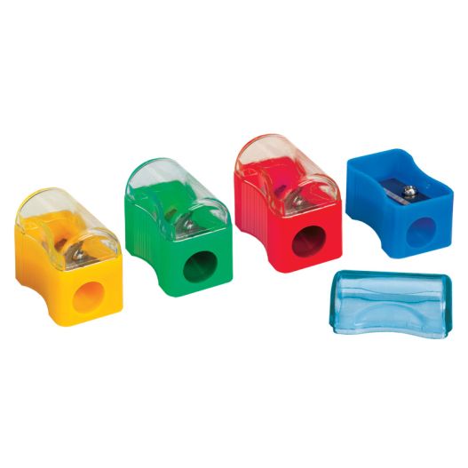 Sharpener plastic FOROFIS w/dust container (assorted colours)