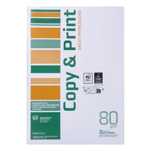 Papīrs A4 500lp. 80g/m2  Copy&Print 