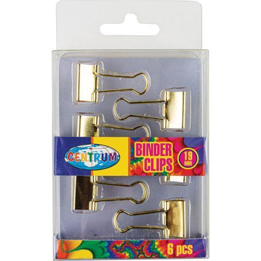 Binder clips 19mm 6pcs. 