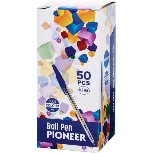 Ball pen PIONEER blue ink 0.5mm