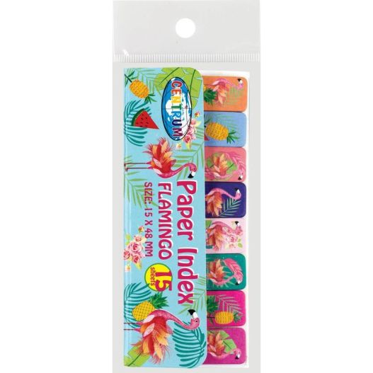 Paper index note FLAMINGO 8pcs.x15sh.