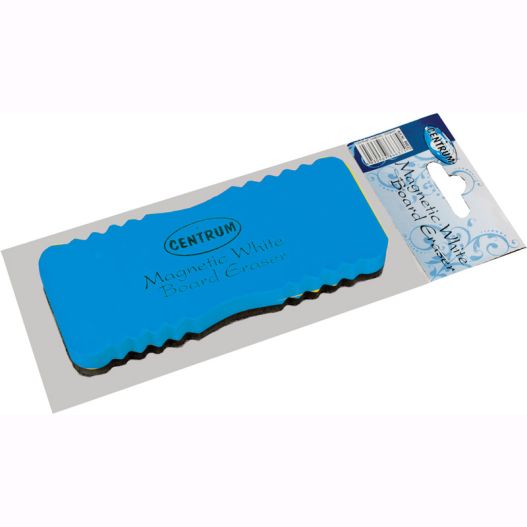 White board eraser 14.8x6x2cm with magnet (blue)