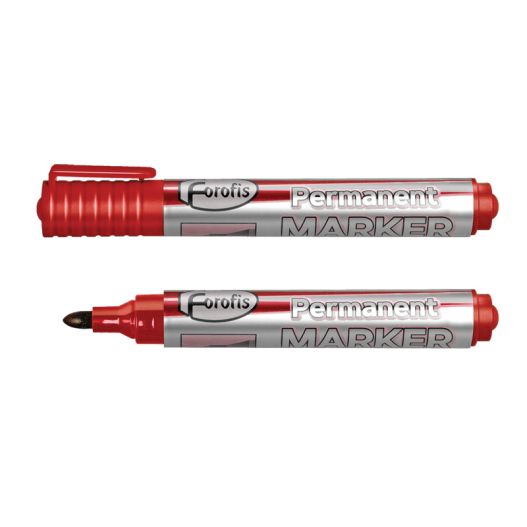 Permanent marker red bullet tip FOROFIS